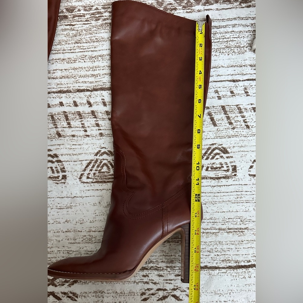 Zara leather heeled boots - Picture 9 of 12